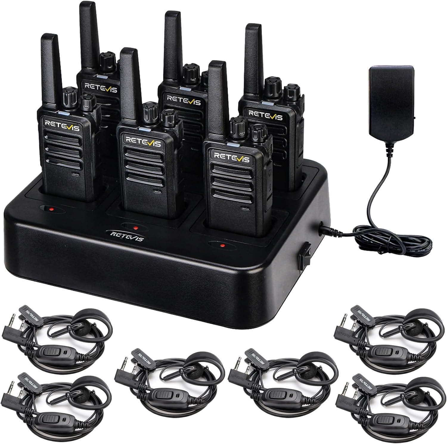 Retevis RT68H FRS Walkie Talkies — 6-Pack
